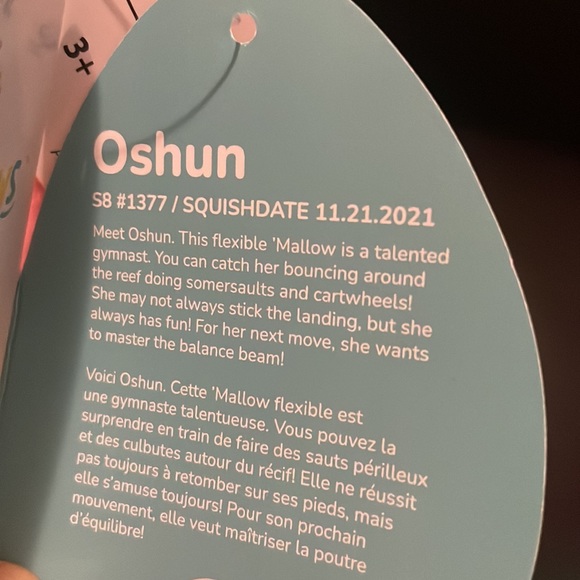 NWT Oshun Squishmallow 8” - Picture 3 of 4